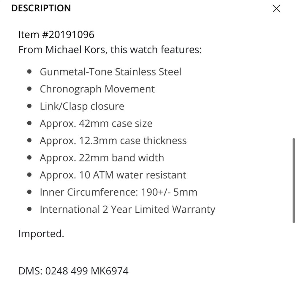 Men’s Michael Kors Watch💎 N🚫T FOR SALE‼️ - Picture 5 of 5